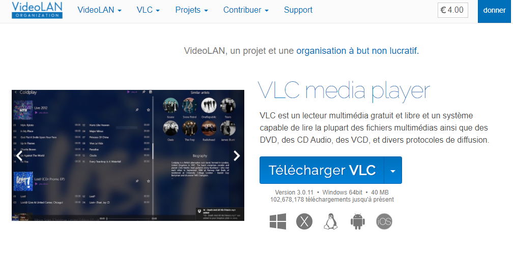 télécharger VLC